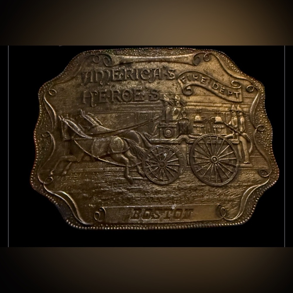 Vintage America's Heroes Belt Buckle